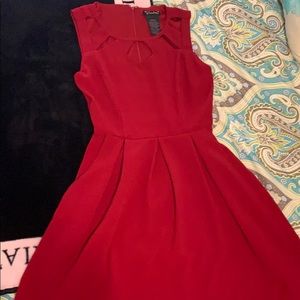 Red short formal dress